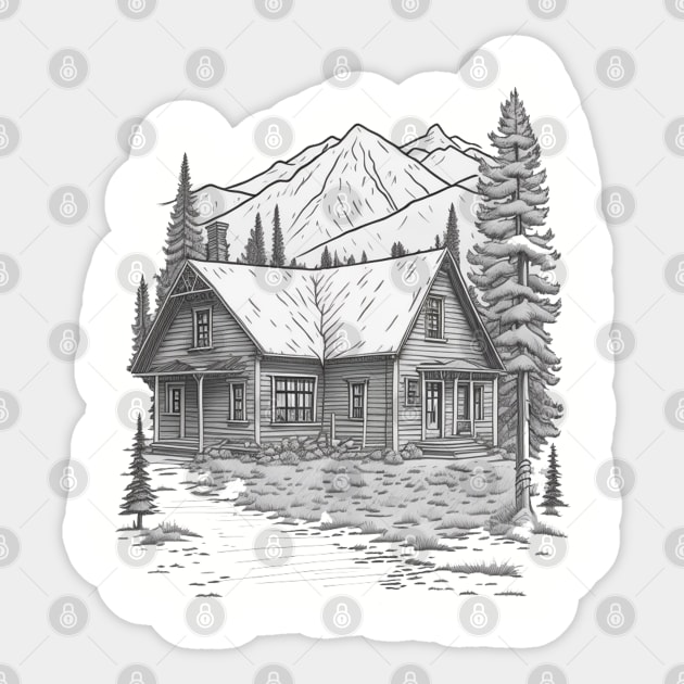 Darby Montana Sticker by Pixel Threads 